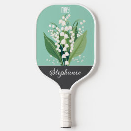 May Birth Blume Individuelle Name Pickleball Schläger