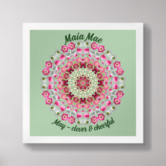 May Birth Blume Personalisiert Quote Kinder Kinder Poster