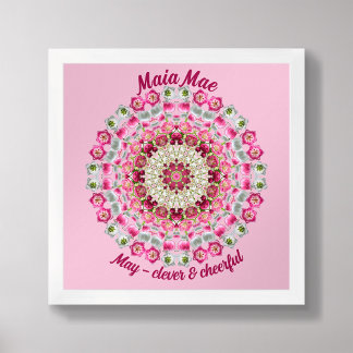 May Birth Blume Personalisiert Quote Kinder Kinder Poster
