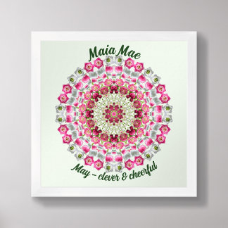 May Birth Blume Personalisiert Quote Kinder Kinder Poster