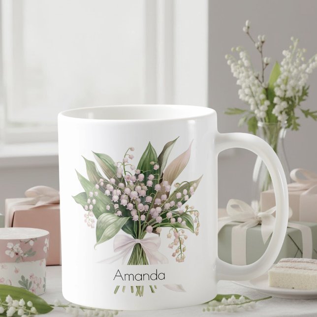 May Birth Flower Mug | Lily of the Valley Mug Kaffeetasse (Von Creator hochgeladen)