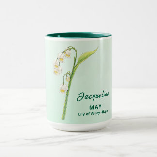 May Birth Month Blume Kaffee Tasse