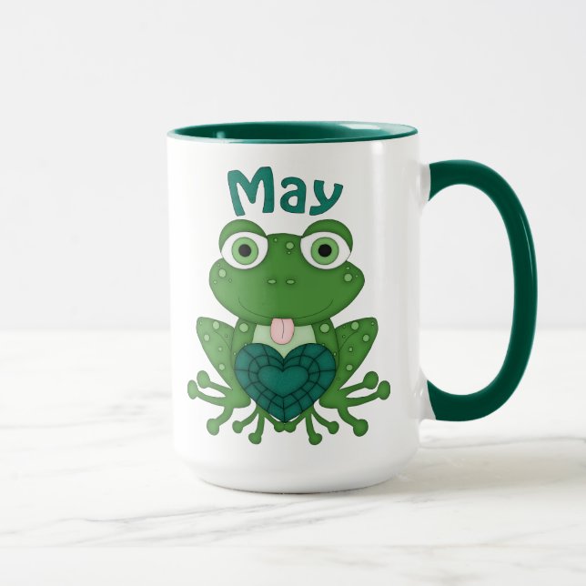 May Birthstone Frosch Tasse (Rechts)