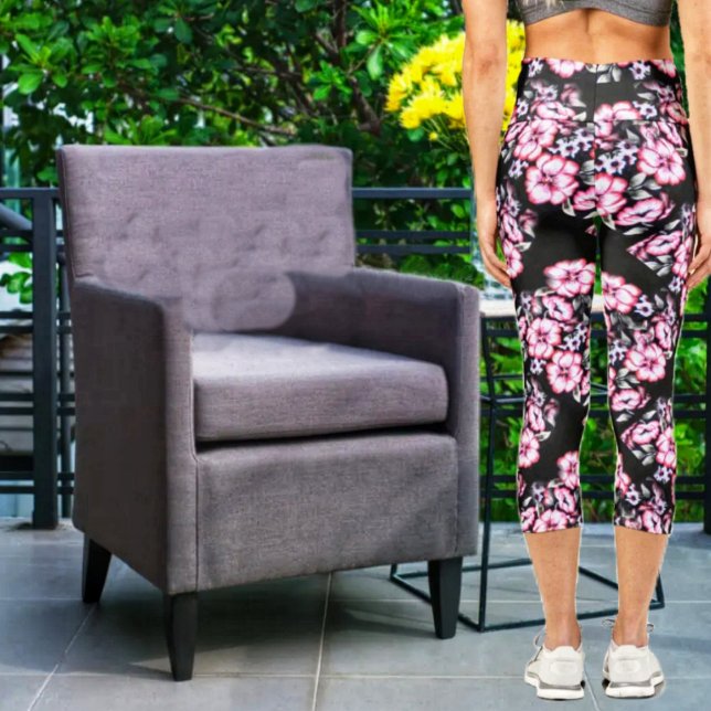 May Bloom Capri Leggings (These May Bloom Capri Leggings, are cool to wear, as well as lovely!)