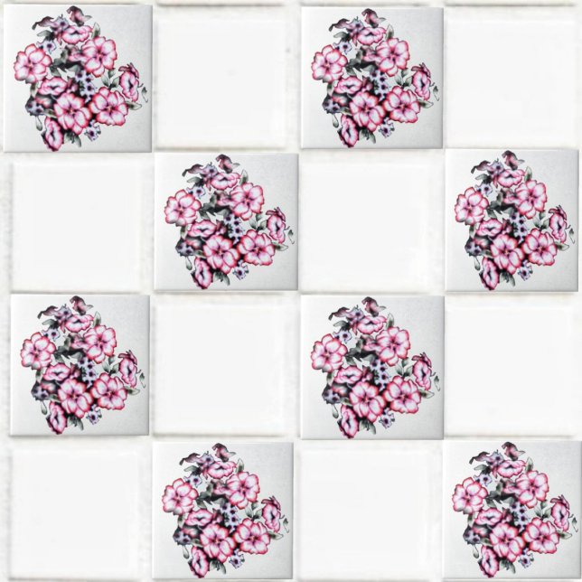 May Bloom-II Fliese (This May Bloom-II Ceramic Tile design, is sure to enhance the decor, of any project, you undertake!)