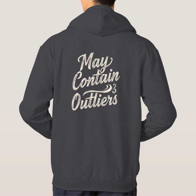 May Contain Outliers Data Men's Hoodie - Dark (Rückseite)