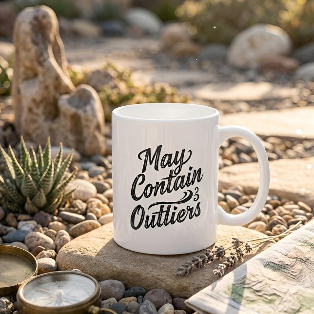 May Contain Outliers Mug Kaffeetasse (Lifestyle Shot)