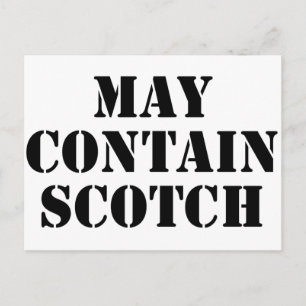 May Contain Scotch Postkarte