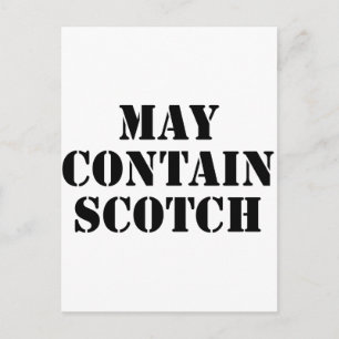 May Contain Scotch Postkarte