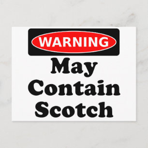 May Contain Scotch Postkarte