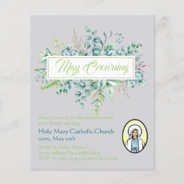 May Crowning lädt Jungfrau Mary Katholic ein