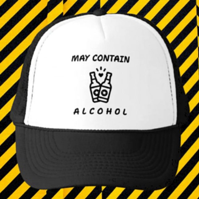 May enthält Alkohol LKW-Hut - Funny Drink Truckerkappe (Von Creator hochgeladen)