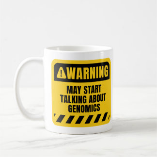 May fängt an, über Genomik zu sprechen Kaffeetasse