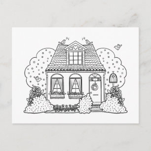 May House Feiertagspostkarte