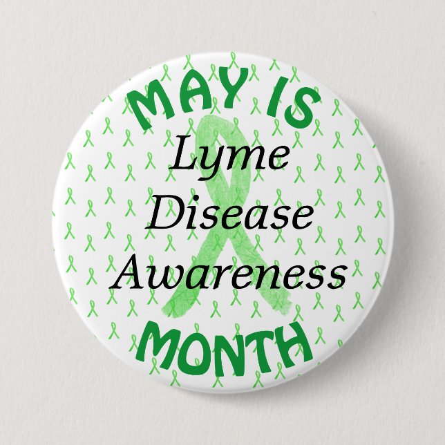 May is Lyme Disease Awareness Month Button (Vorderseite)