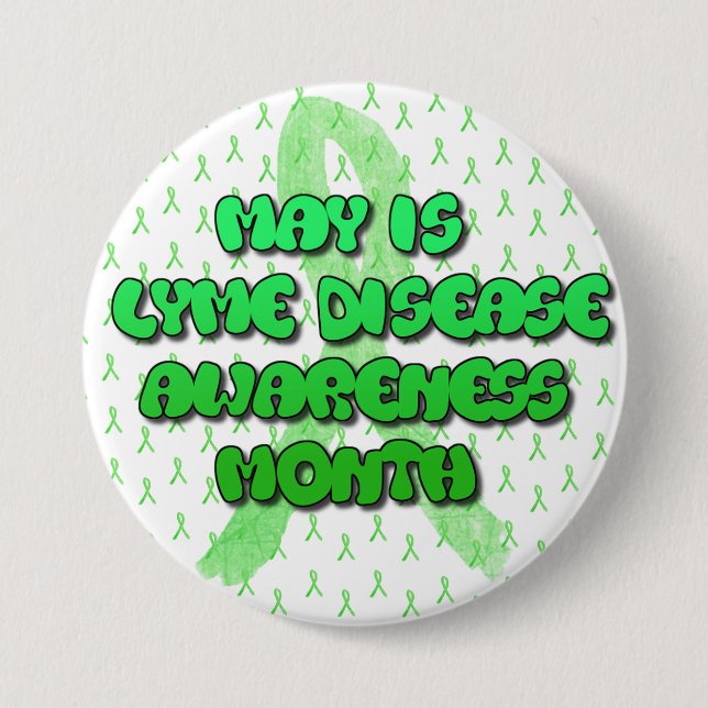 May is Lyme Disease Awareness Month Button (Vorderseite)