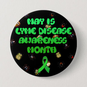 May is Lyme Disease Awareness Month Button