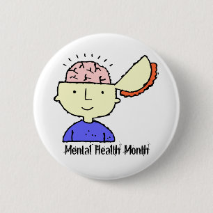 May ist ein Monat psychischer Gesundheit exponiert Button