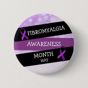 May ist Fibromalgia Awareness Montag Button