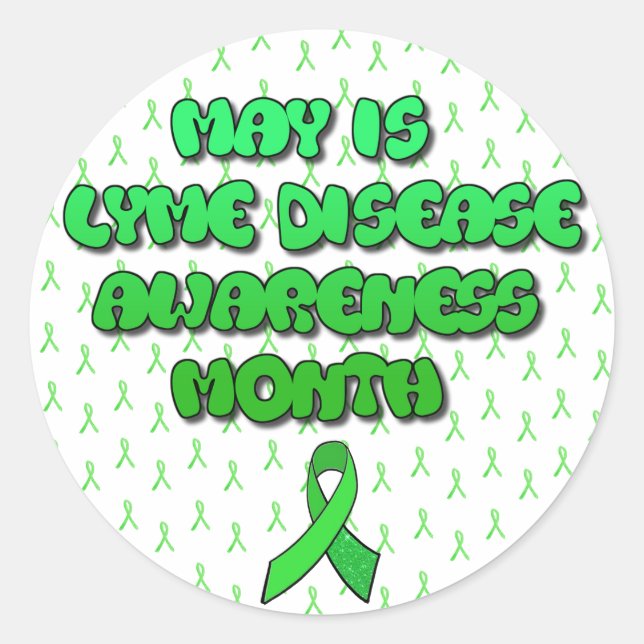 May ist Lyme Disease Awareness Month Stickers (Vorderseite)