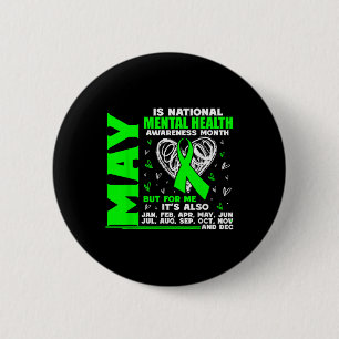 May ist National Mental Health Awareness Montag Po Button