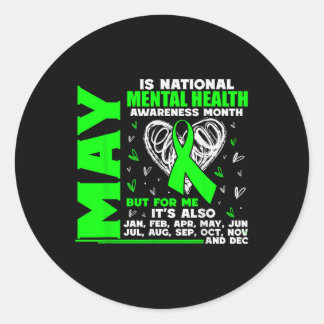 May ist National Mental Health Awareness Montag Po Runder Aufkleber