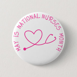 May ist National Nurses Monatsschaltfläche Button