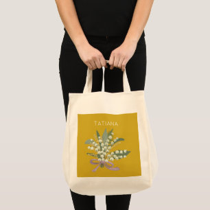 May Lily of the Valley Floral Bouquet Individuelle Tragetasche