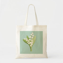 May Lily of the Valley Floral Bouquet Tragetasche