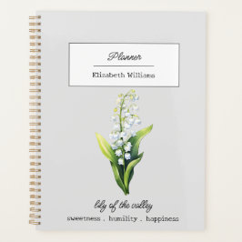 MAY LILY OF THE VALLEY GEBURH BLUME PERSONALISIERT PLANER