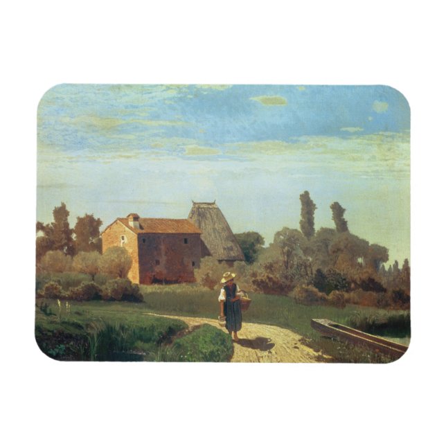 May Morning (Öl auf Leinwand) Magnet (Horizontal)