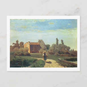 May Morning (Öl auf Leinwand) Postkarte