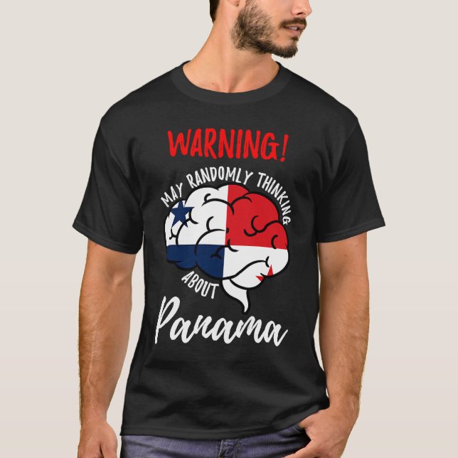 May Randomly denkt über Panama Panamaanie nach T-Shirt (Vorderseite)