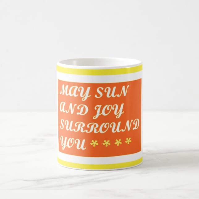 May Sun und Joy sind Ihr aufregendes Pflegedesign Kaffeetasse (Mittel)