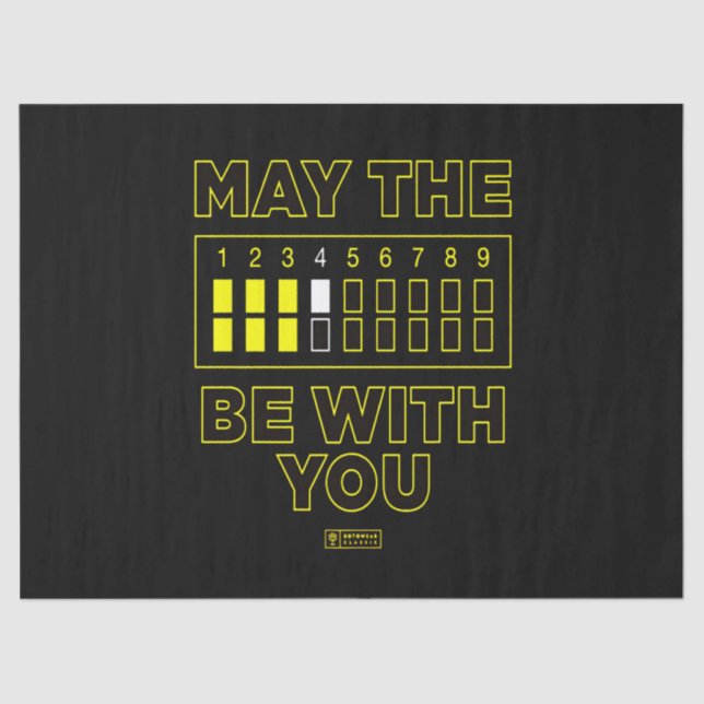 may the Baseball Be WIth You Seidenpapier (Vorderseite)