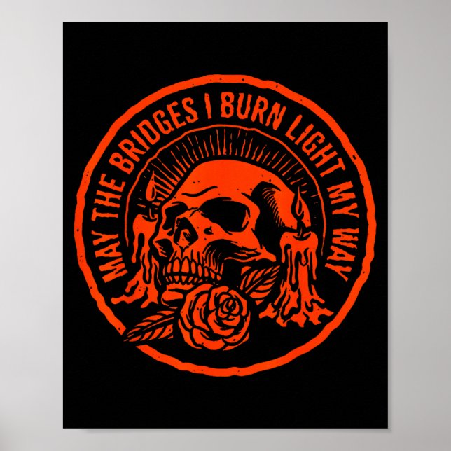 May The Bridges I Burn Light My Way  Poster (Vorne)