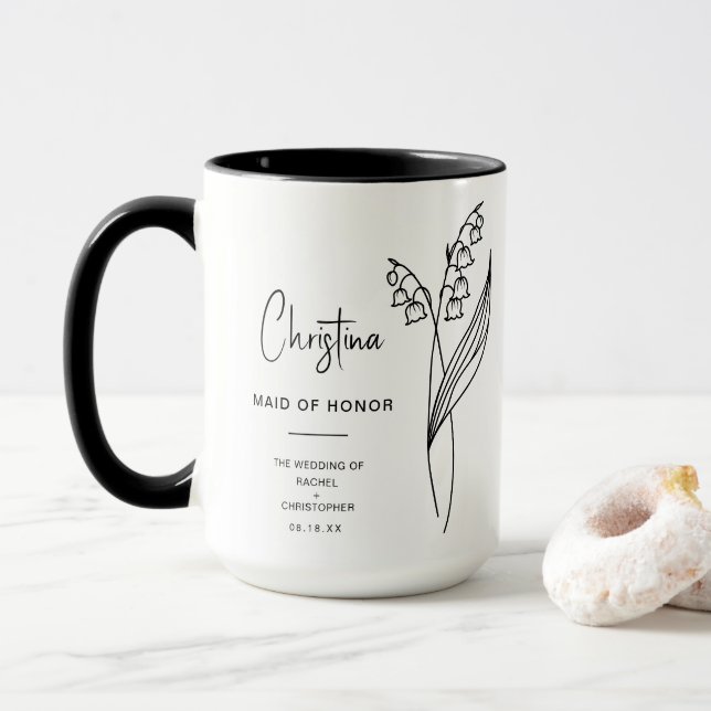 May-Trauzeugin | Blume des Tals Tasse (Mit Donut)