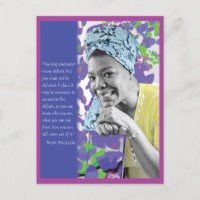 Maya Angelou Postcard