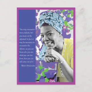 Maya Angelou Postcard Postkarte