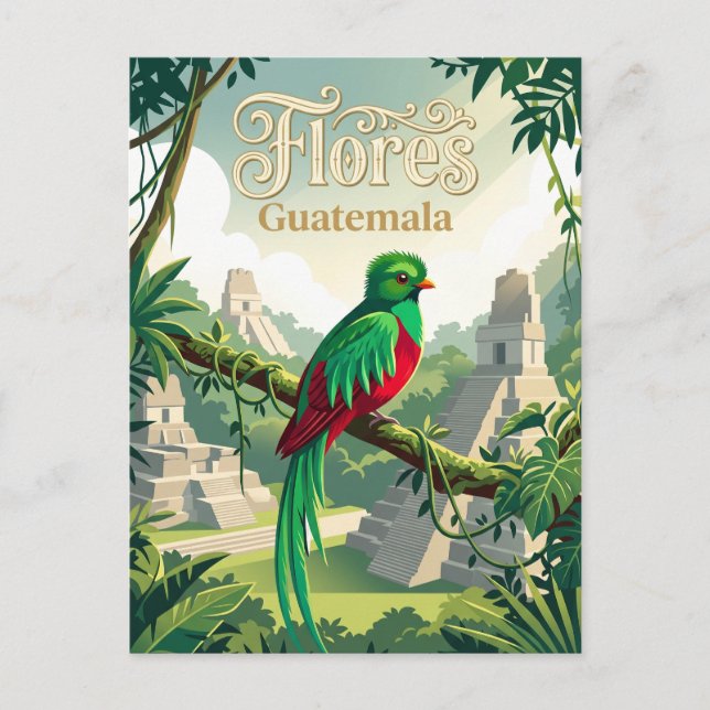 Maya-Biosphärenreservat Guatemala Postkarte (Vorderseite)