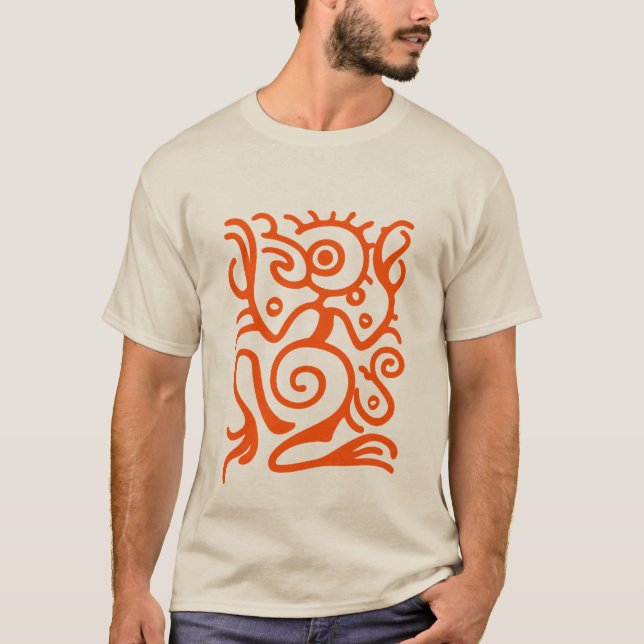 Maya Birdman Symbol T-Shirt (Vorderseite)