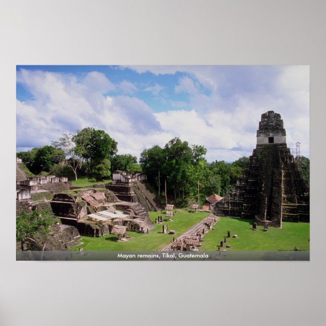 Maya bleibt, Tikal, Guatemala Poster (Vorne)