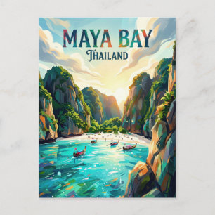 Maya-Bucht Thailand Postkarte