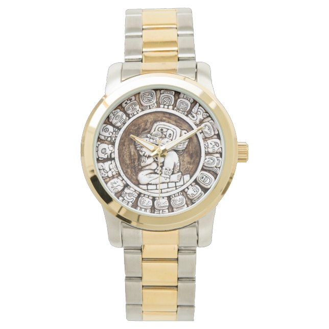 Maya Calendar Mens Watch Armbanduhr (Vorderseite)