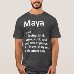 MAYA Definition Personalisiert Name Funny Birthday T-Shirt