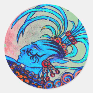 Maya Elf: Missachtung Runder Aufkleber