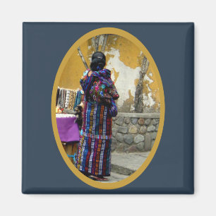 Maya-Frau in Panajachel Guatemala Magnet