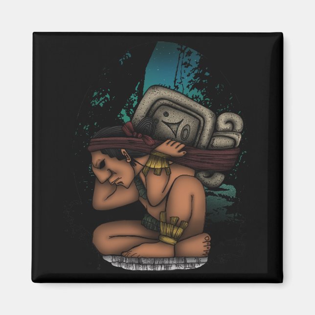 Maya God Magnet (Vorne)