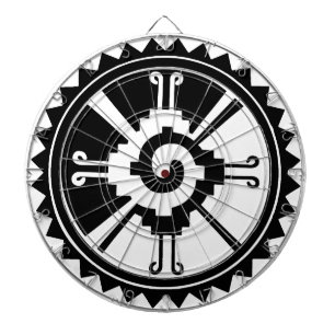 Maya-Gottheitssymbol Hunab Ku Dartscheibe