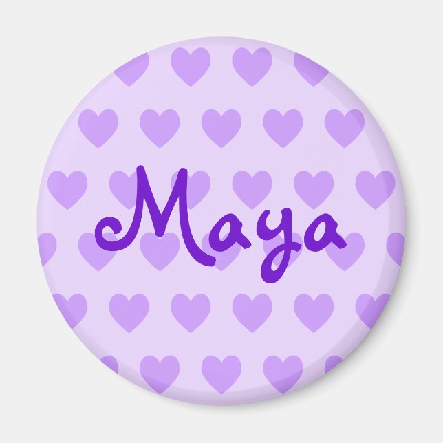 Maya im Lila Magnet (Vorne)